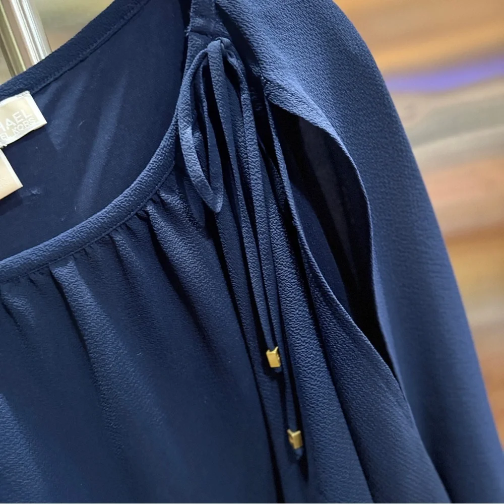Michael‎ Kors Navy Blouse